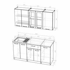 Кухонный гарнитур Светлана стандарт 1600 в Златоусте - zlatoust.mebel24.online | фото 3