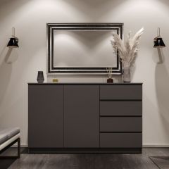 МОРИ МК 1600.1 Комод (графит) в Златоусте - zlatoust.mebel24.online | фото