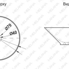 Накладная раковина melana mln-7020-b1+b18 (t4006hb1+b18 ) (сине-черная) в Златоусте - zlatoust.mebel24.online | фото 2