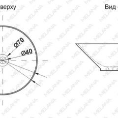 Накладная раковина melana mln-t4006-b8+b3 (салатово-красная) в Златоусте - zlatoust.mebel24.online | фото 2