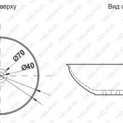 Накладная раковина melana mln-t4029-b15 в Златоусте - zlatoust.mebel24.online | фото 2