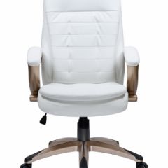 Офисное кресло для руководителей DOBRIN DONALD LMR-106B белый в Златоусте - zlatoust.mebel24.online | фото