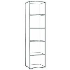 Пенал Ненси 400 (Венге/Белый глянец) в Златоусте - zlatoust.mebel24.online | фото 2