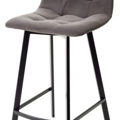 Полубарный стул CHILLI-QB SQUARE графит #14, велюр / черный каркас (H=66cm) М-City в Златоусте - zlatoust.mebel24.online | фото