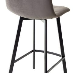 Полубарный стул CHILLI-QB SQUARE графит #14, велюр / черный каркас (H=66cm) М-City в Златоусте - zlatoust.mebel24.online | фото 2