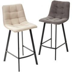 Полубарный стул CHILLI-QB SQUARE графит #14, велюр / черный каркас (H=66cm) М-City в Златоусте - zlatoust.mebel24.online | фото 5