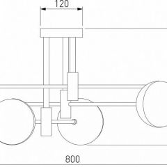 Потолочная люстра Eurosvet Nuvola 70129/6 латунь в Златоусте - zlatoust.mebel24.online | фото 4