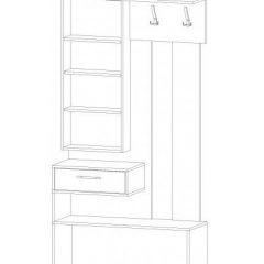 ИНФИНИТИ Прихожая (Секция с зеркалом + шкаф-пенал) в Златоусте - zlatoust.mebel24.online | фото 11