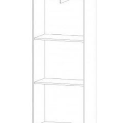 ИНФИНИТИ Шкаф-пенал (дуб вотан/белый) в Златоусте - zlatoust.mebel24.online | фото