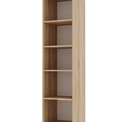 ИТАЛИЯ П-400 Пенал 2 дв. (Дуб сонома/Белый глянец) в Златоусте - zlatoust.mebel24.online | фото 2