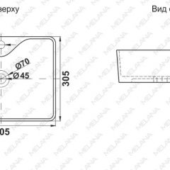 Раковина MELANA MLN-7291X в Златоусте - zlatoust.mebel24.online | фото 2