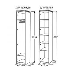 Шкаф 1-но дверный для одежды Ольга-13 в Златоусте - zlatoust.mebel24.online | фото 2