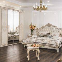Шкаф 4-х створчатый (2+2) с Зеркалом Патрисия (крем) в Златоусте - zlatoust.mebel24.online | фото 3