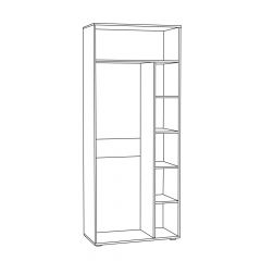 Шкаф для одежды 1751 Бьянка в Златоусте - zlatoust.mebel24.online | фото 2