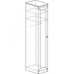 Шкаф для одежды №614 Инна Денвер темный в Златоусте - zlatoust.mebel24.online | фото 3