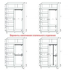 Шкаф-купе 1400 серии SOFT D1+D3+B2+PL1 (2 ящика+1штанга) профиль «Графит» в Златоусте - zlatoust.mebel24.online | фото 7