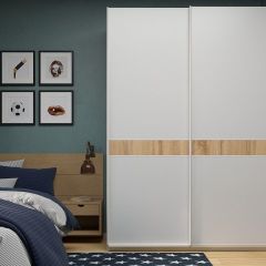 Шкаф-купе 1400 серии SOFT D6+D6+B2+PL3 (2 ящика+2штанги) профиль «Капучино» в Златоусте - zlatoust.mebel24.online | фото 5