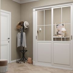 Шкаф-купе 1500 серии NEW CLASSIC K4+K4+B2+PL4 (2 ящика+F обр. штанга) профиль «Капучино» в Златоусте - zlatoust.mebel24.online | фото