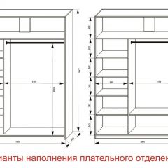 Шкаф-купе 1800 серии SOFT D1+D3+B2+PL1 (2 ящика+1штанга) профиль «Графит» в Златоусте - zlatoust.mebel24.online | фото 6