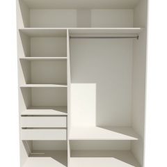 Шкаф-купе 1800 серии SOFT D6+D4+B2+PL2 (2 ящика+1штанга+1 полка) профиль «Капучино» в Златоусте - zlatoust.mebel24.online | фото 2