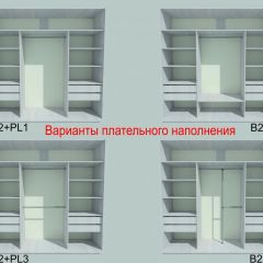 Шкаф-купе 1950 серии SILVER S3+S1+S4 B22+PL3 (по 2 ящика лев/прав+2 штанги) профиль «Серебро» в Златоусте - zlatoust.mebel24.online | фото 6