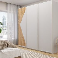Шкаф-купе 2400 серии SOFT D7+D3+D3+B22+PL4 (по 2 ящика лев/прав+2штанги) профиль «Капучино» в Златоусте - zlatoust.mebel24.online | фото 5
