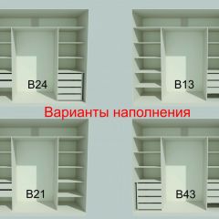 Шкаф-купе 2450 серии NEW CLASSIC K6Z+K1+K6+B22+PL1 (по 2 ящика лев/прав+1 штанга) профиль «Капучино» в Златоусте - zlatoust.mebel24.online | фото 7