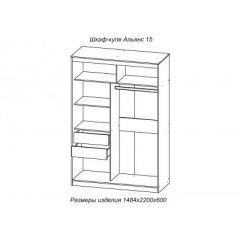 АЛЬЯНС 15 Шкаф-купе Альянс + комплект зеркал №2 в Златоусте - zlatoust.mebel24.online | фото 3