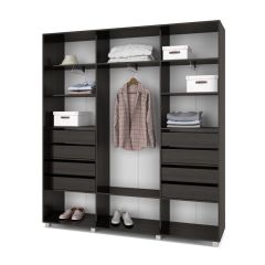 МАРТИН Шкаф-купе с зеркалом Венге (2200*450) М422 в Златоусте - zlatoust.mebel24.online | фото 4