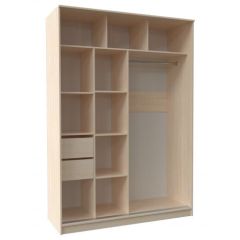 Шкаф-купе ПШ-2.9 1500 Фасад Норд (Дуб сонома/Белый жемчуг) в Златоусте - zlatoust.mebel24.online | фото 2