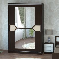 Шкаф-купе ПШ-2.9 1800 Фасад СТРЕЛКА (ВЕНГЕ стрелка беж) в Златоусте - zlatoust.mebel24.online | фото