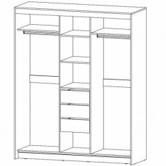 РИВЬЕРА Шкаф-купе 3х створчатый в Златоусте - zlatoust.mebel24.online | фото 2