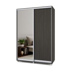 РОЛАНД Шкаф-купе с зеркалом Венге (600*1500) Р652 в Златоусте - zlatoust.mebel24.online | фото