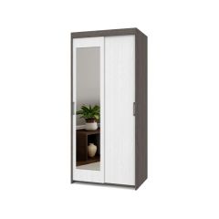 ТОМАС Шкаф-купе с зеркалом Анкор темный/светлый Т22 в Златоусте - zlatoust.mebel24.online | фото