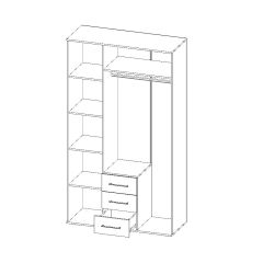 Шкаф Парма 3-х створчатый в Златоусте - zlatoust.mebel24.online | фото 3