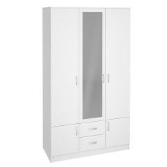 Шкаф Ронда ШК-3 с зеркалом (Белый) в Златоусте - zlatoust.mebel24.online | фото