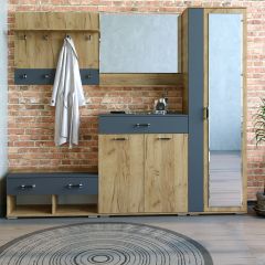 Шкаф ун-й с зеркалом НКМ Бостон Секция 5 в Златоусте - zlatoust.mebel24.online | фото 2