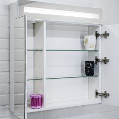 Шкаф-зеркало Аврора 65 с подсветкой LED Домино (DV8006HZ) в Златоусте - zlatoust.mebel24.online | фото 7