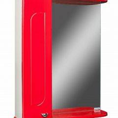 Шкаф-зеркало Радуга Красный 50 левый АЙСБЕРГ (DA1122HZR) в Златоусте - zlatoust.mebel24.online | фото 1
