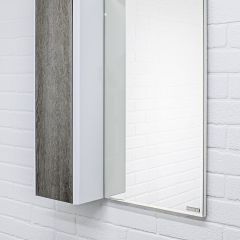 Шкаф-зеркало Uno 60 Дуб серый левый/правый Домино (DU1503HZ) в Златоусте - zlatoust.mebel24.online | фото 8