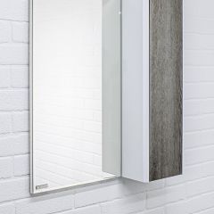Шкаф-зеркало Uno 60 Дуб серый левый/правый Домино (DU1503HZ) в Златоусте - zlatoust.mebel24.online | фото 9