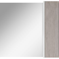 Шкаф-зеркало Uno 80 Дуб серый левый/правый Домино (DU1504HZ) в Златоусте - zlatoust.mebel24.online | фото 5