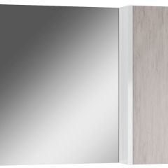 Шкаф-зеркало Uno 80 Дуб серый левый/правый Домино (DU1504HZ) в Златоусте - zlatoust.mebel24.online | фото