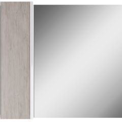 Шкаф-зеркало Uno 80 Дуб серый левый/правый Домино (DU1504HZ) в Златоусте - zlatoust.mebel24.online | фото 2