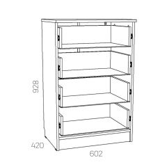НМ 040.38 Х Комод "Оливия" в Златоусте - zlatoust.mebel24.online | фото 3