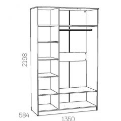 НМ 040.33 Х Шкаф для одежды "Оливия" в Златоусте - zlatoust.mebel24.online | фото 3