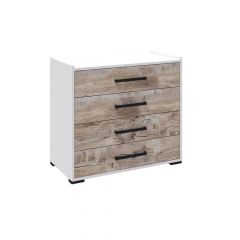 Спальня Соната Комод (Белый/Дуб юкон) в Златоусте - zlatoust.mebel24.online | фото
