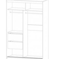 ВЕРОНА Шкаф-купе 1400 (ясень шимо комб.) в Златоусте - zlatoust.mebel24.online | фото 2