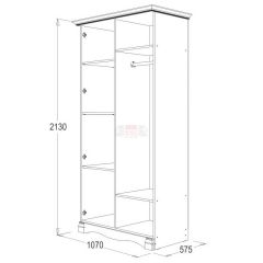 Спальный гарнитур Ольга-1Н (модульная) в Златоусте - zlatoust.mebel24.online | фото 3