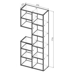 Стеллаж Элемент-2 (белый) в Златоусте - zlatoust.mebel24.online | фото 6